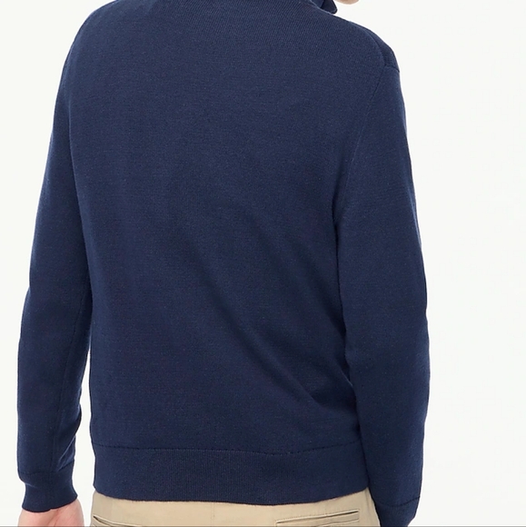 J. Crew Factory Cotton half-zip sweater NWOT M - Picture 4 of 4